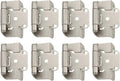 Satin Nickel Self Closing Cabinet Door Hinge (Pair) Pack of 2 K166026