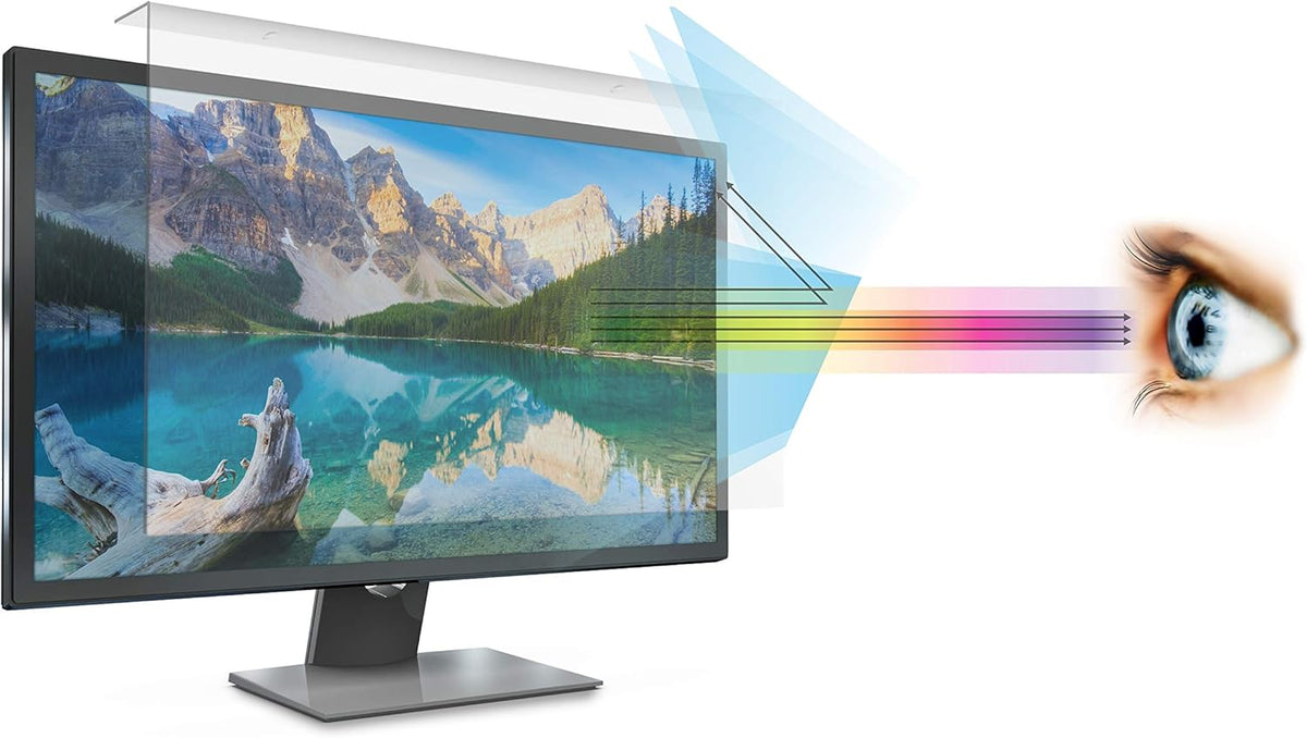 Anti Blue Light Screen Filter for 23 Inches Widescreen Desktop Monitor, Pack of 2 J46502