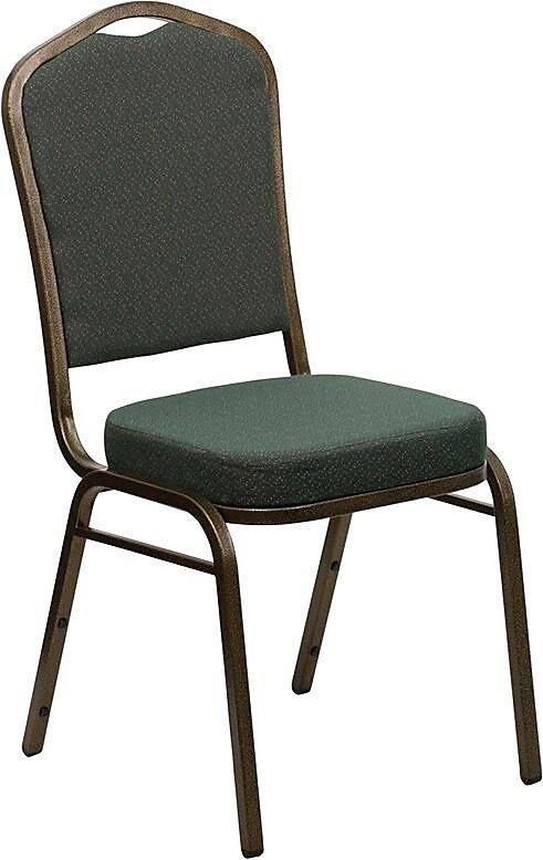 Green Fabric Banquet Chair, 10/Pack O844