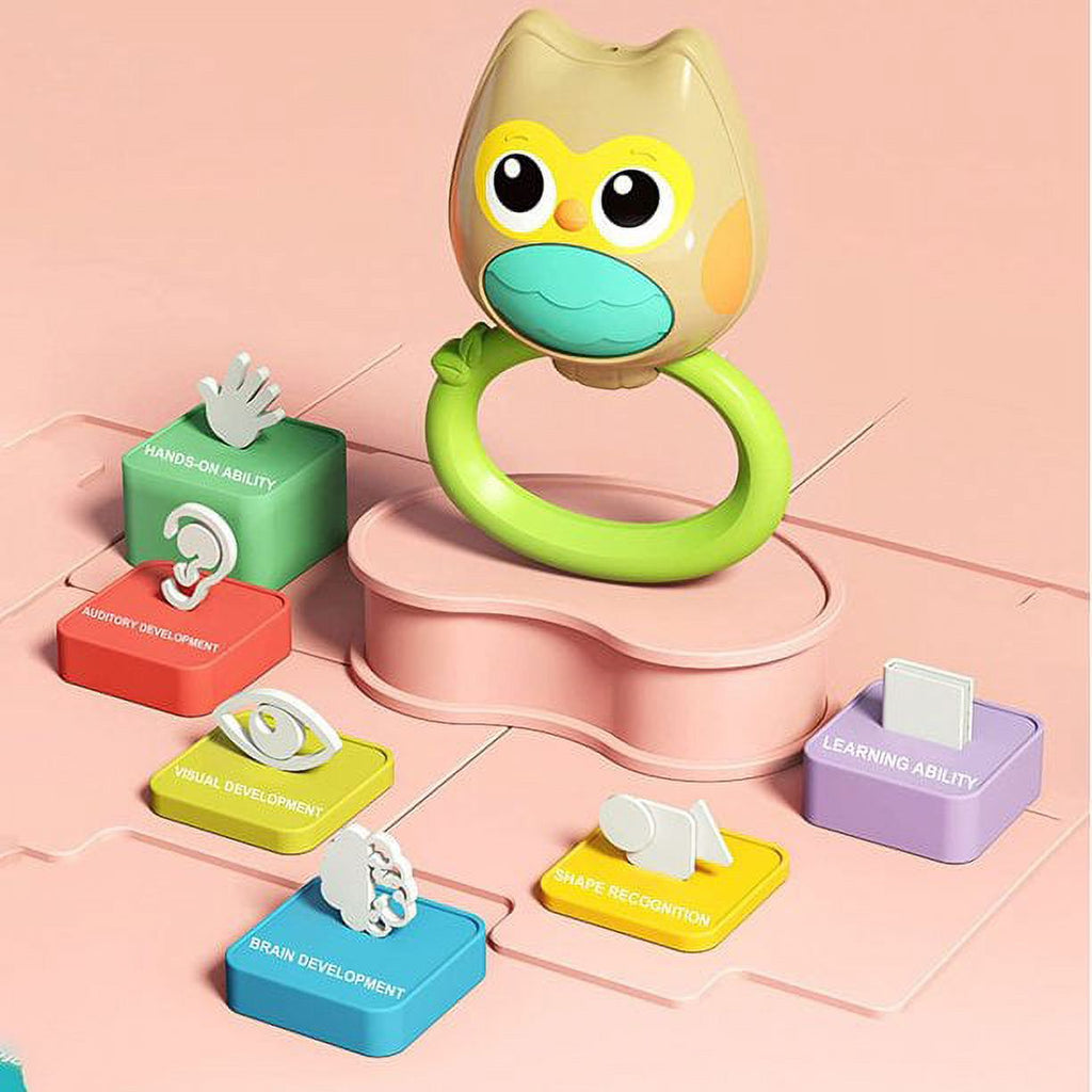 5 Pack Baby Rattle Teething Toys with Storage Case Z58190