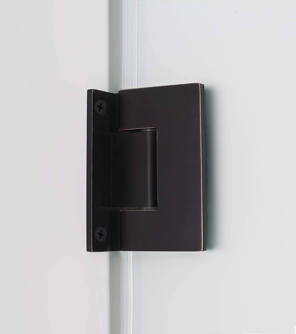 72x22 High x 36x22 Wide Hinged Frameless Shower Door Oil Rubbed Bronze A473