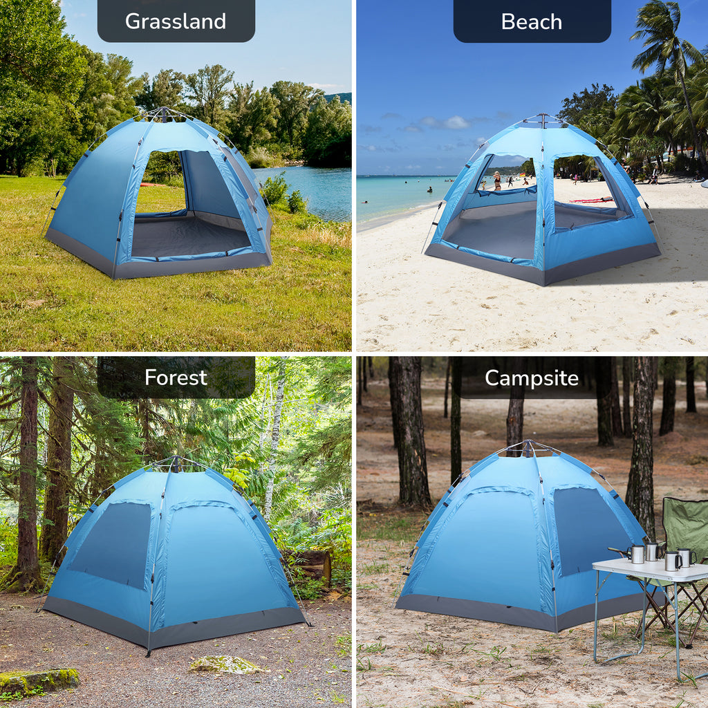 3-4 Person Waterproof Automatic Camping Tent F949