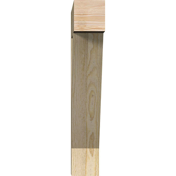 Traditional Block Rough Sawn Douglas Fir Bracket R796497