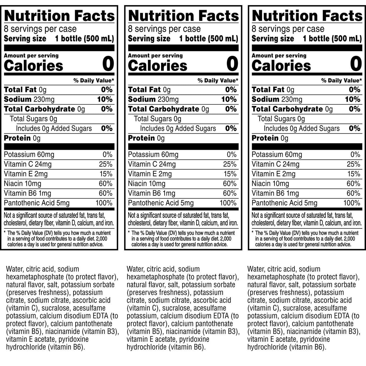Zero Calorie Flavored Water Variety Pack (16.9oz / 24pk) C61997
