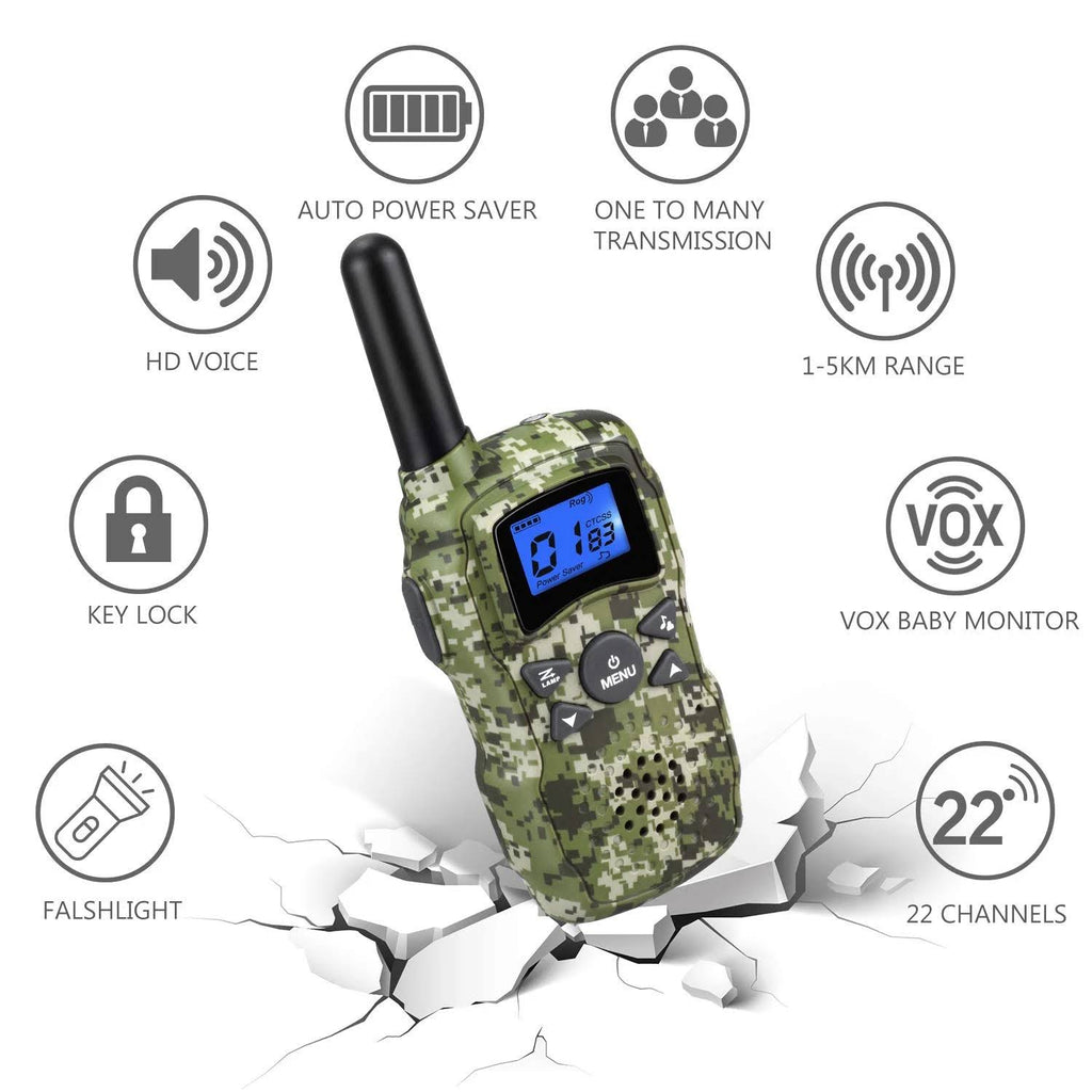 Rechargeable Walkie Talkies 3X3000mAh Battery 2 Way Radio O36524