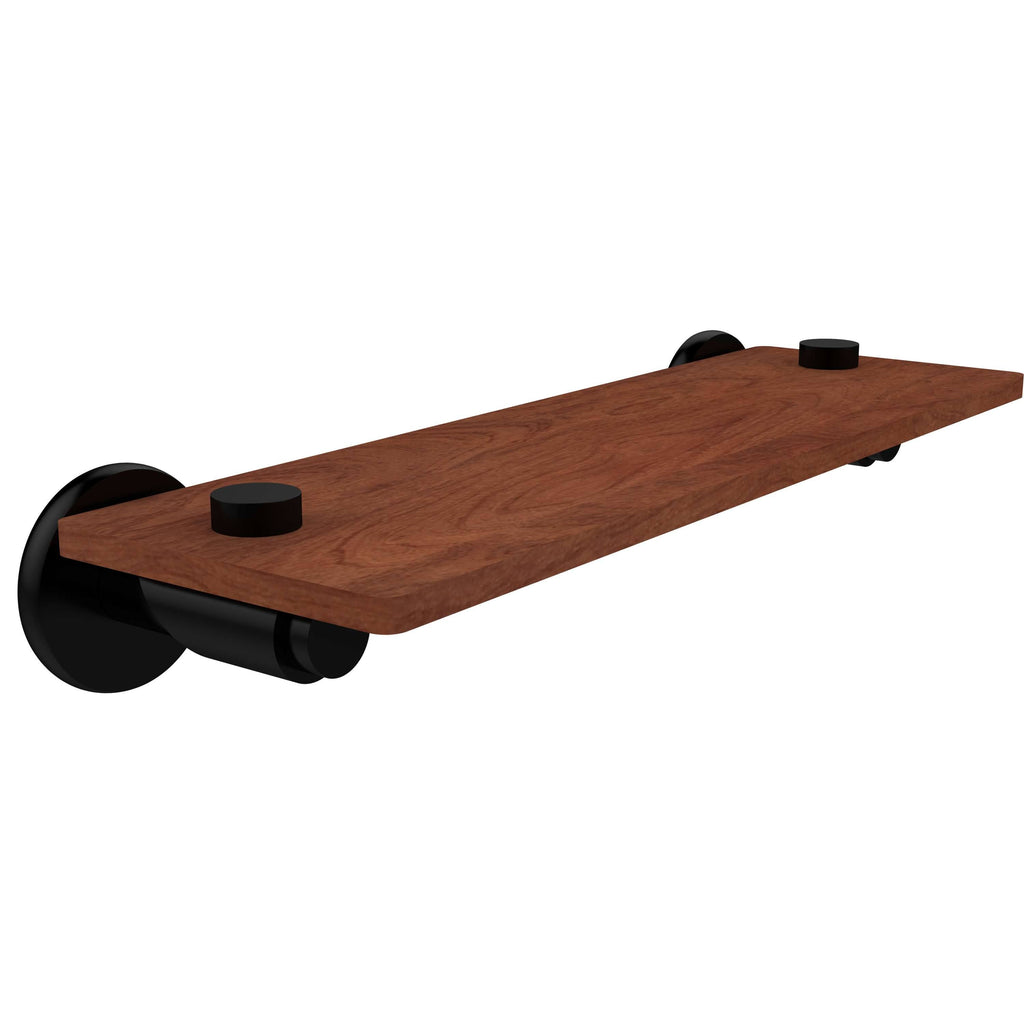 Matte Black Solid Ironwood Shelf V37906