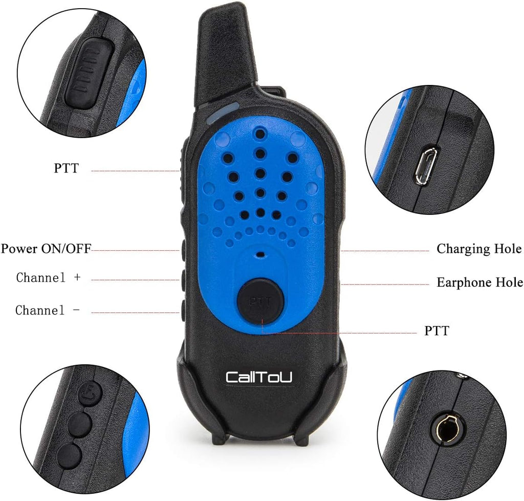 2 Way Radio Intercom System Mini Walkie Talkies B385