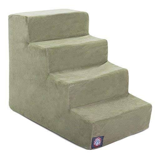 Sage Green Suede Pet Stairs O95532