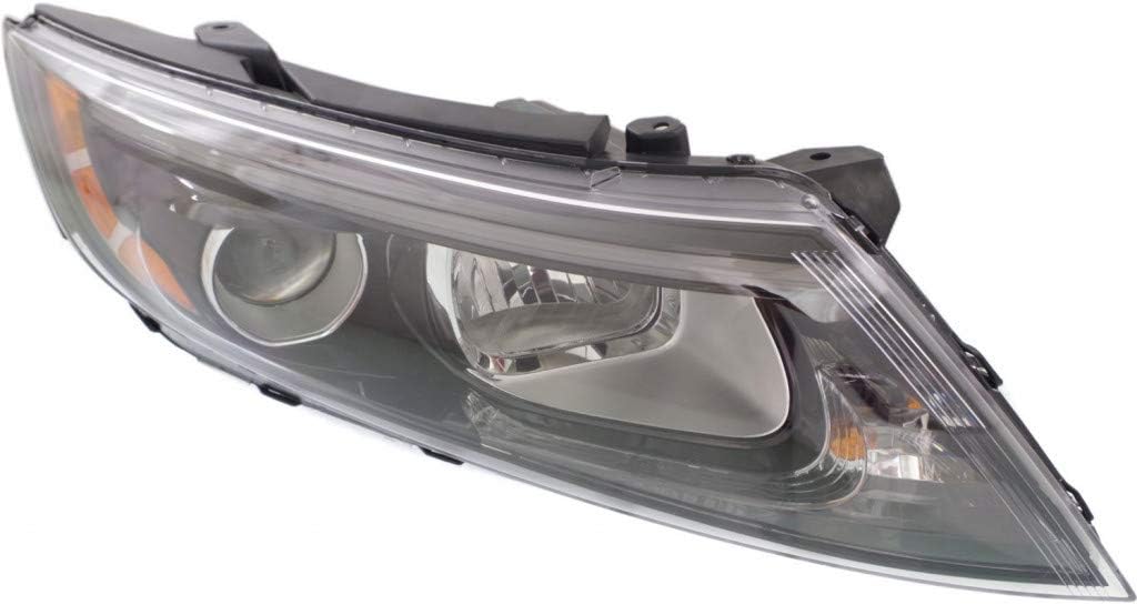 Black Housing Headlight Assembly Passenger Side with Bulbs H892204
