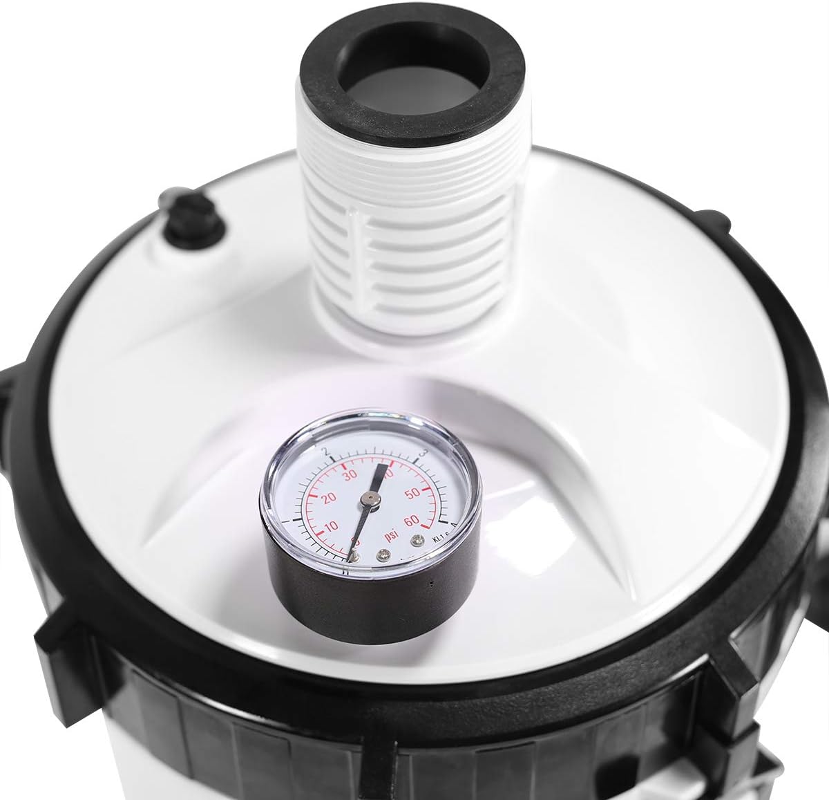 White/Black Pool Cartridge Filter with Built-in Pump P137