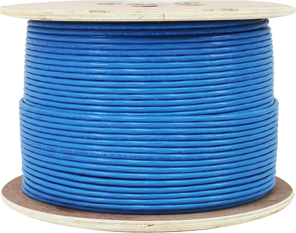 1000FT Bulk CAT6A Plenum Shielded Cable F16235