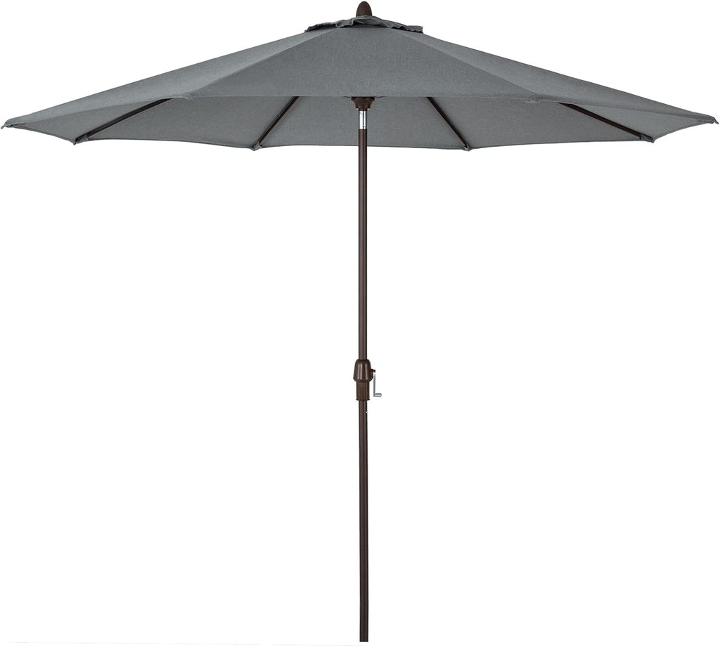 10' Outdoor Market Patio Table Umbrella with Auto Tilt and 360° Swivel, Sunbrella Canopy, Cherry S5652