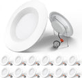 12 Pack 5/6 inch 3CCT LED Recessed Lighting with Baffle Trim F336420