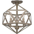 Caged Geometric Flush Mount Light S9371