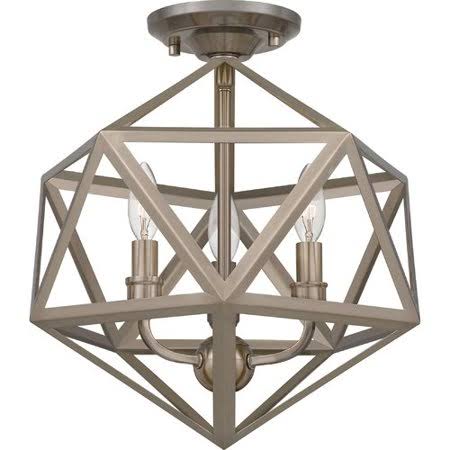 Caged Geometric Flush Mount Light S9371