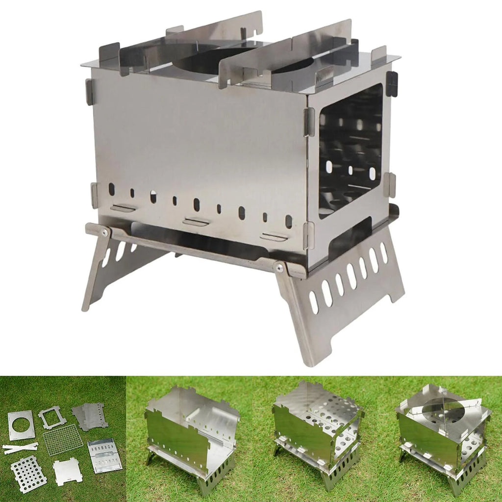 Stainless Steel Portable Folding Barbecue with Bag B2053