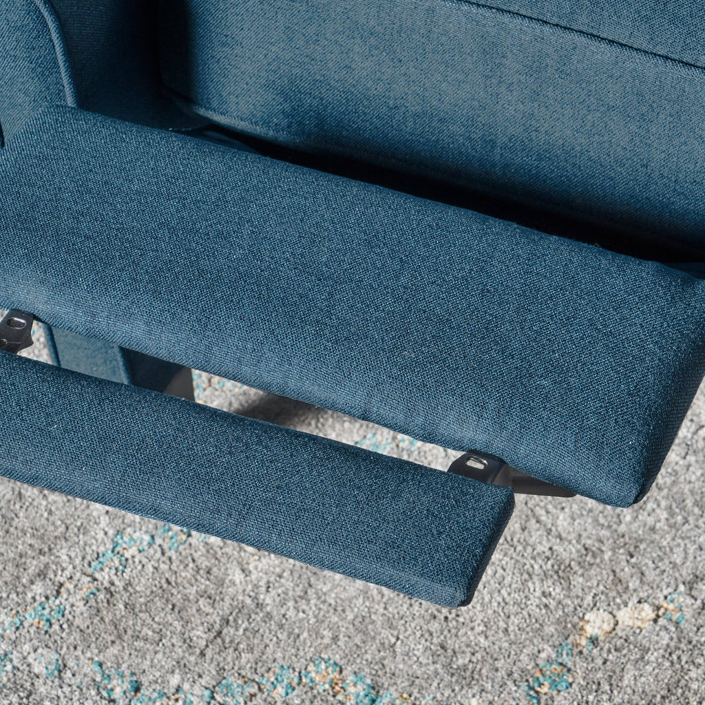Charcoal Fabric Recliner Chair Q29038