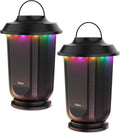 Outdoor Bluetooth Speakers 2 Pack, 20W True Wireless Stereo Portable Lantern Speakers with 20 Warm White LED T13142