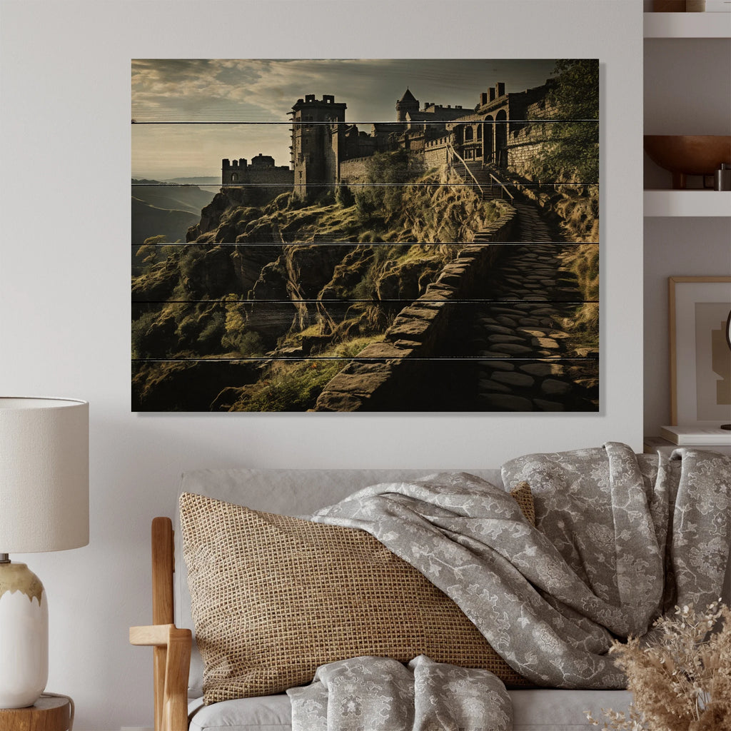 Natural Pine Wood Architecture Print E710