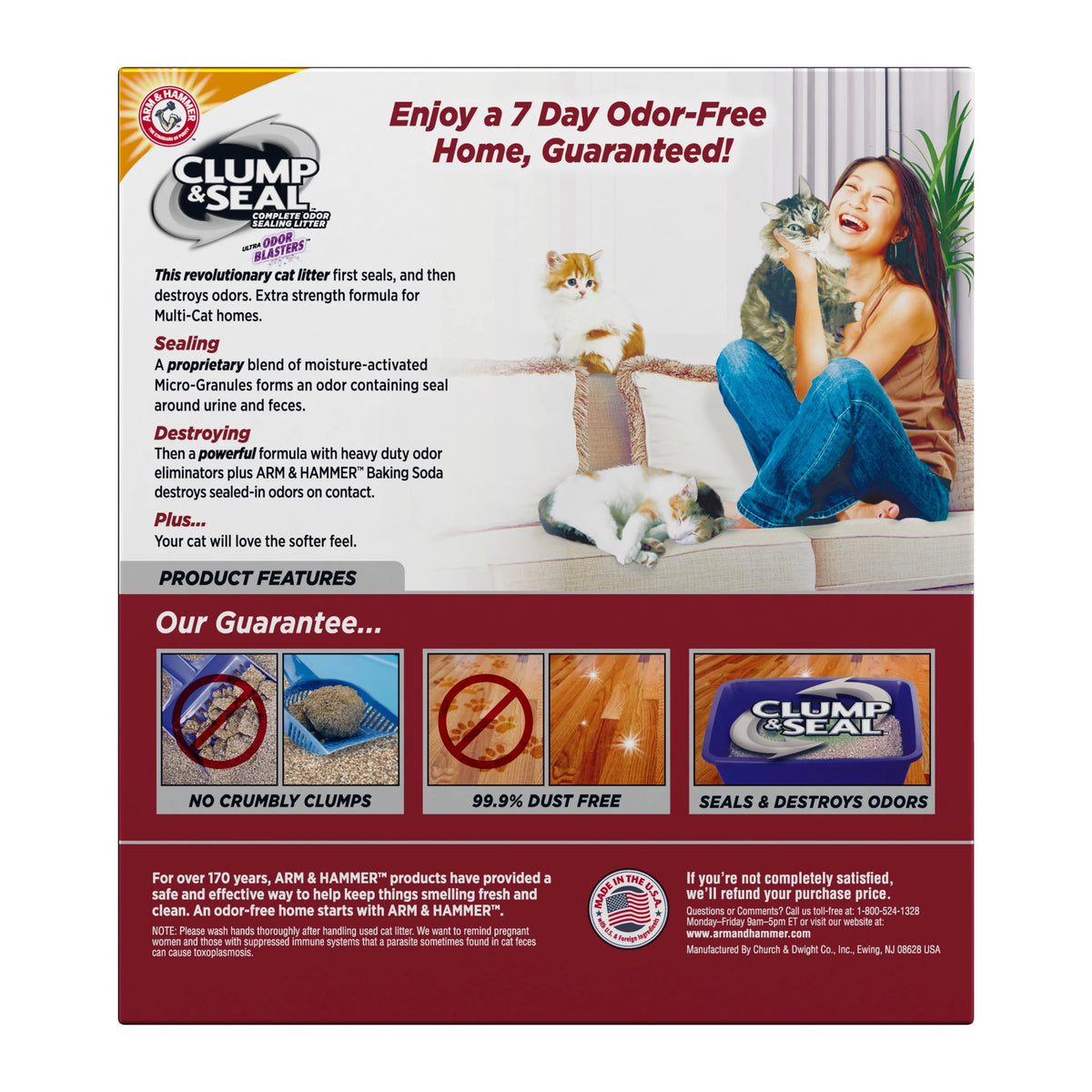 Clumping Clay Cat Litter, 28 lbs M2098