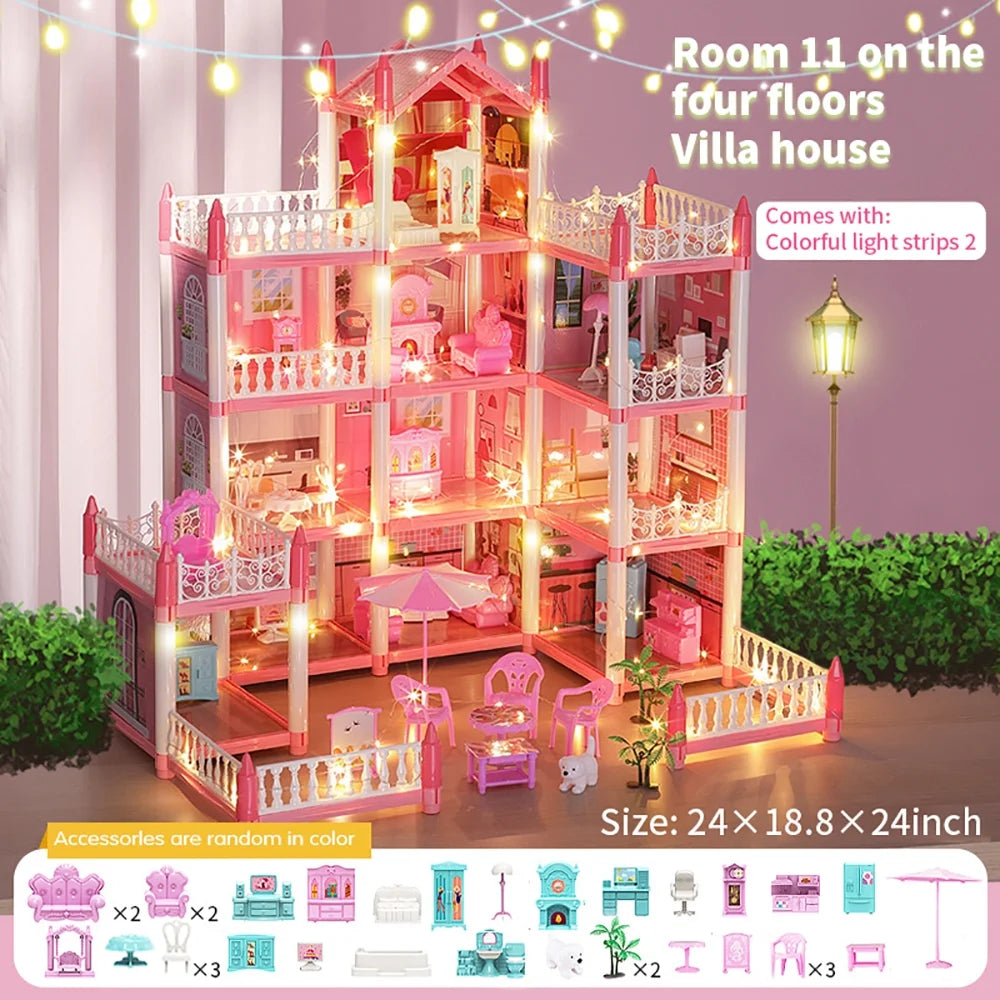 Pink Princess Castle Toy House J75655