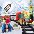 Electric R/C Train Toy with Steam Locomotive Engine, Cargo Cars & Tracks, Pack of 2 R125165