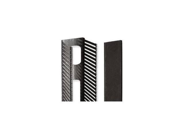 Black PVC Vertical Cable Management Panel P7416