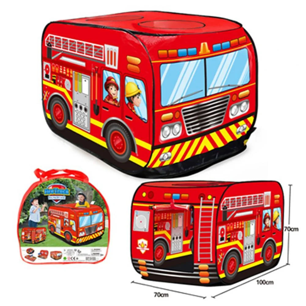 Fire Truck Pop Up Play Tent for Kids N16038