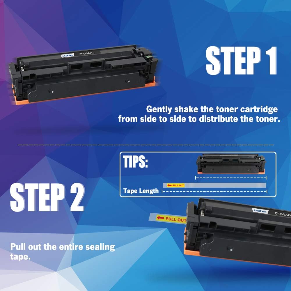 2PK Black Toner Cartridge for HP 410A 410X CF410A P24184