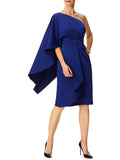 One Shoulder Knee-Length Cocktail Dress X181446
