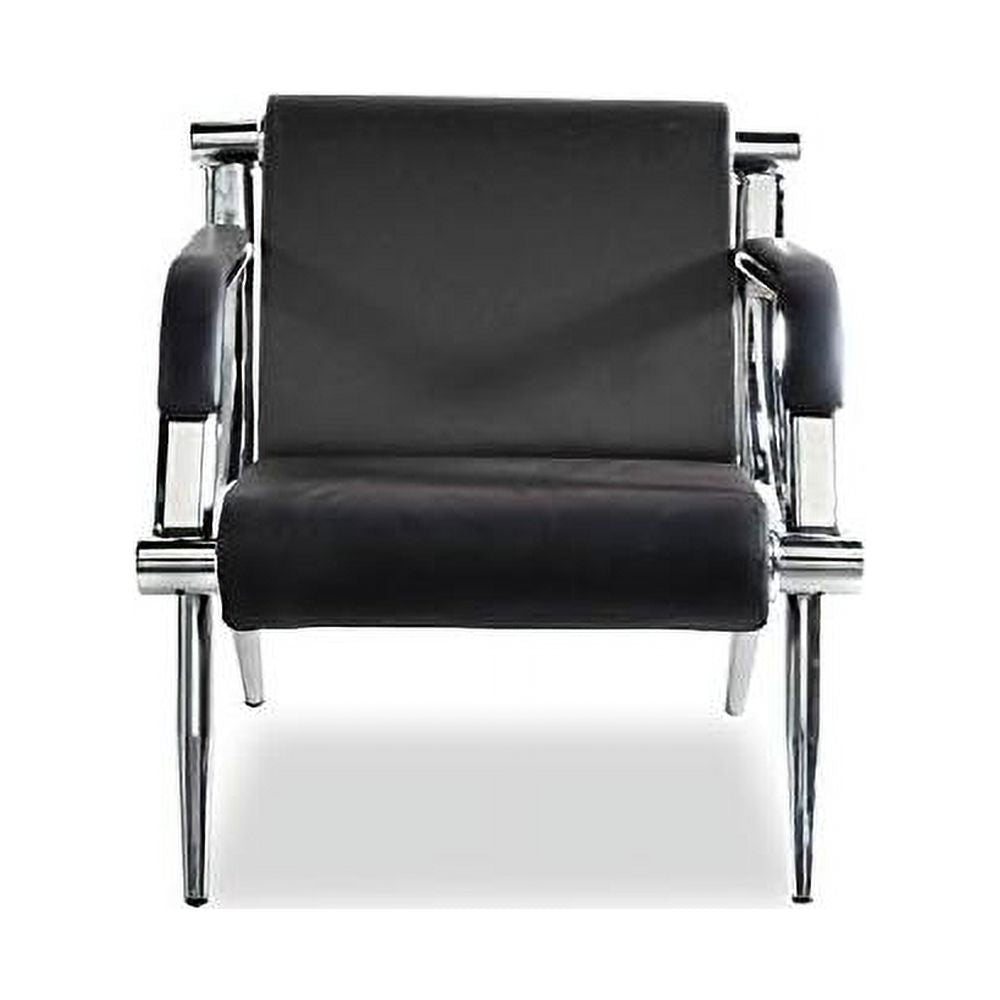 Black PU Leather Office Reception Chair P945