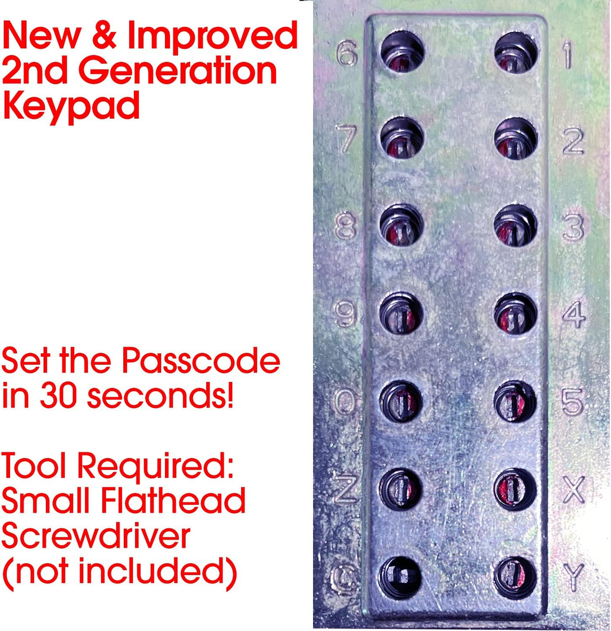 Combination Door Lock Satin Chrome Pack of 2 I647525