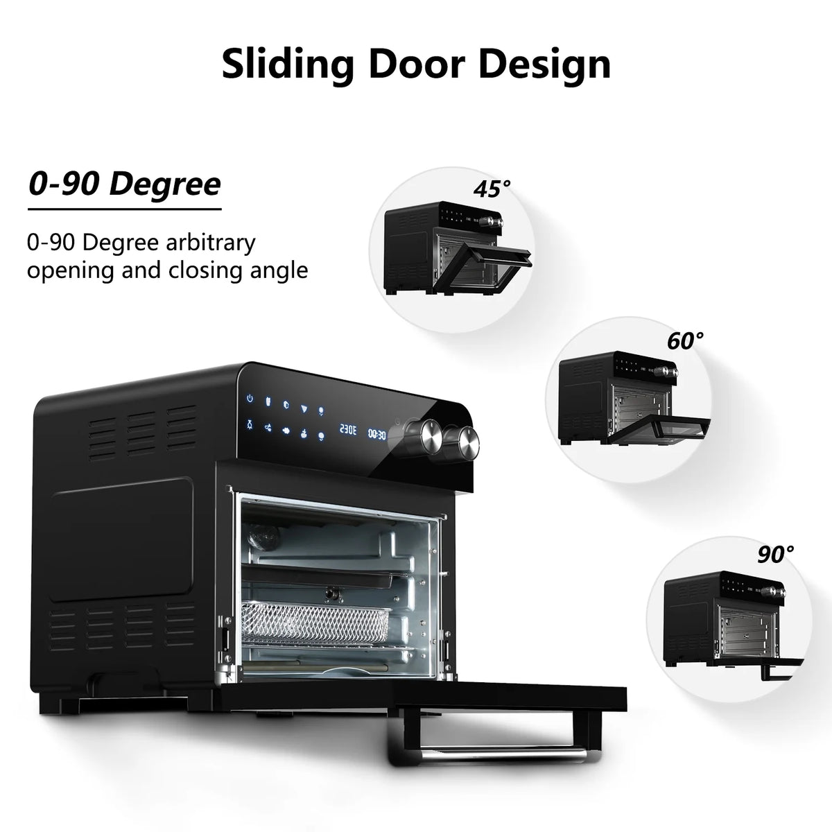 24.3 Quart Stainless Steel Air Fryer Oven with LED Touchscreen G787800