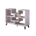 White Oak Rectangle Console Table with Storage G287