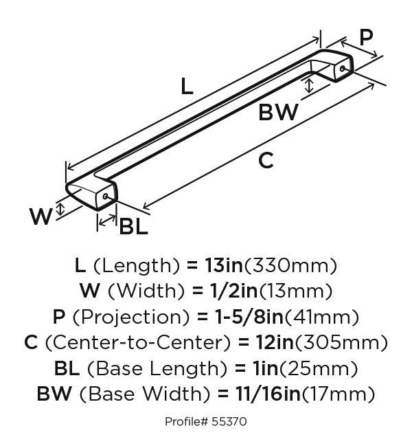 Satin Nickel Appliance Pull W909