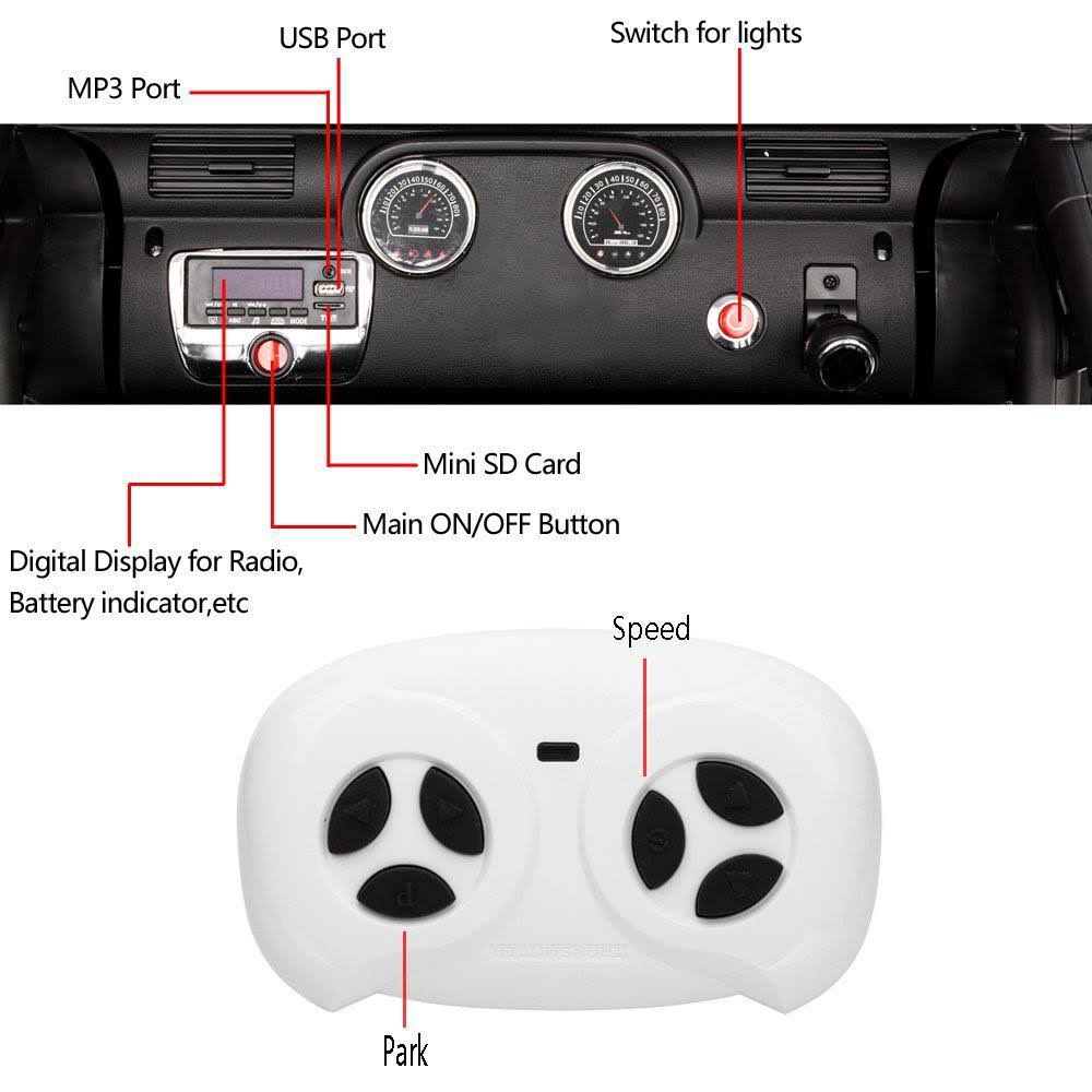 Red 12V Ride on Car Truck with Remote Control L16036