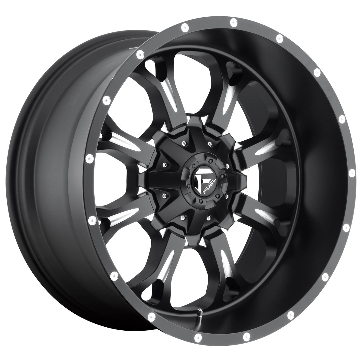 Matte Black Milled 17x9 6x135 / 6x5.5 -12mm Wheel K38028