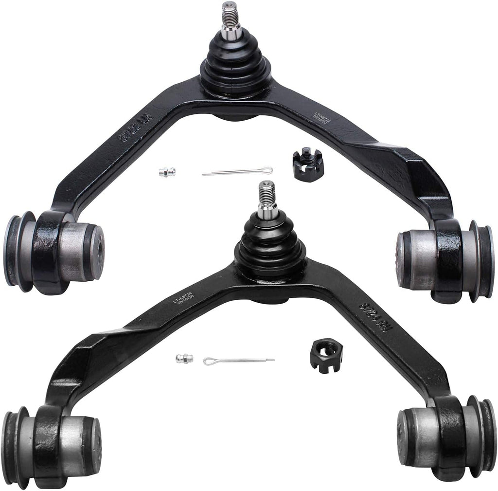 Front Shocks Absorber Assembly with Upper Control Arm with Ball Joint Suspension Kit 4pc Set U65377