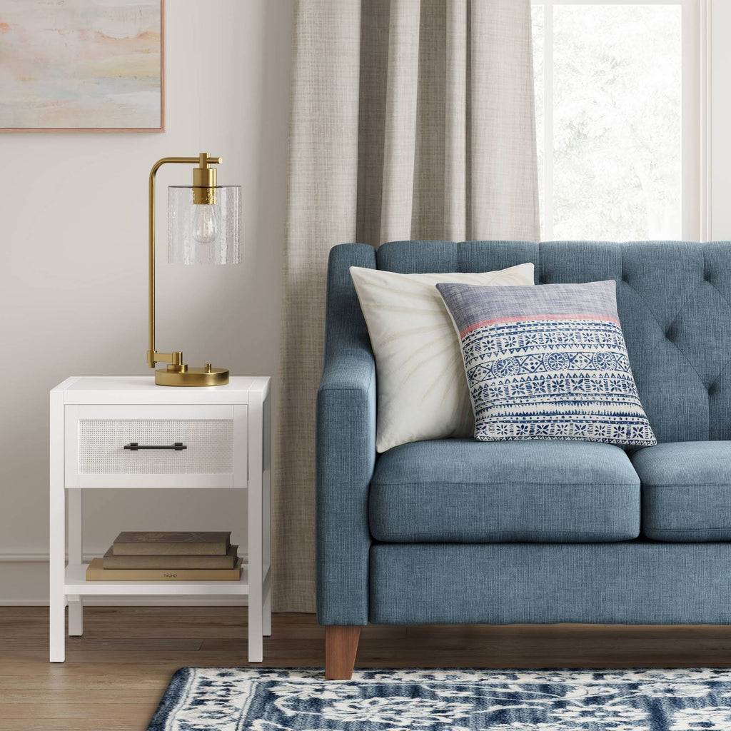 White End Table with Drawer F3940