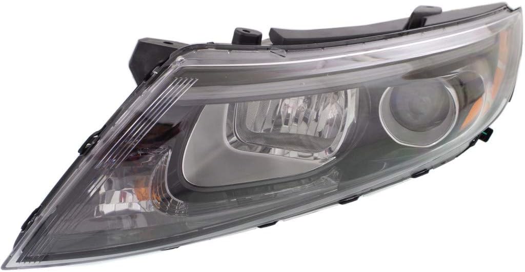 Black Housing Headlight Assembly Passenger Side with Bulbs H892204