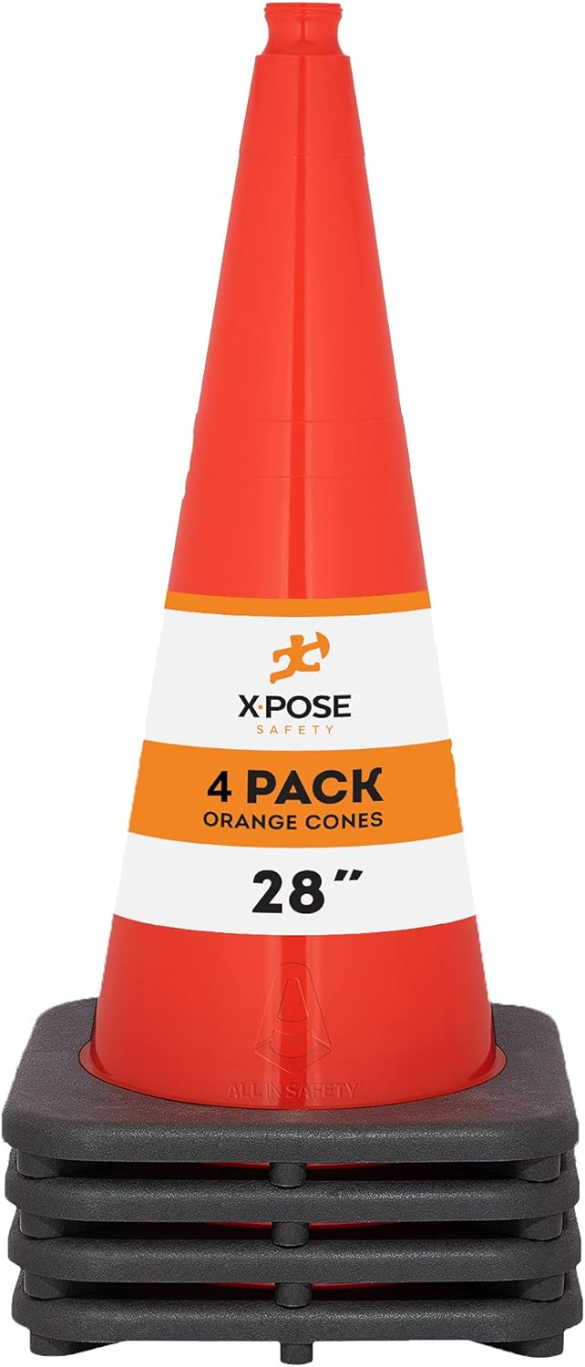 Orange PVC Plastic Traffic Cones K55695