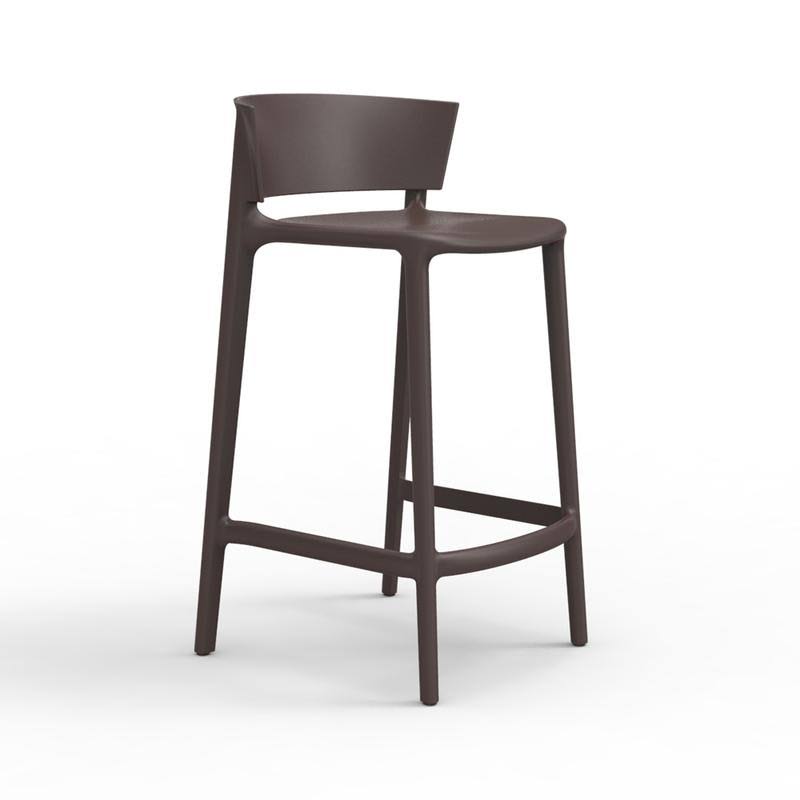 White Patio Bar Stool F9806