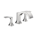 Chrome Double Handle Deck Mounted Roman Tub Faucet Trim M4764
