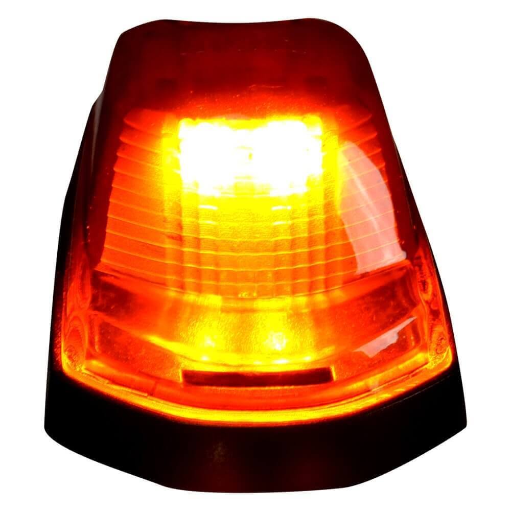 Black High-Power LED Cab Roof Light with Amber Lens S57498
