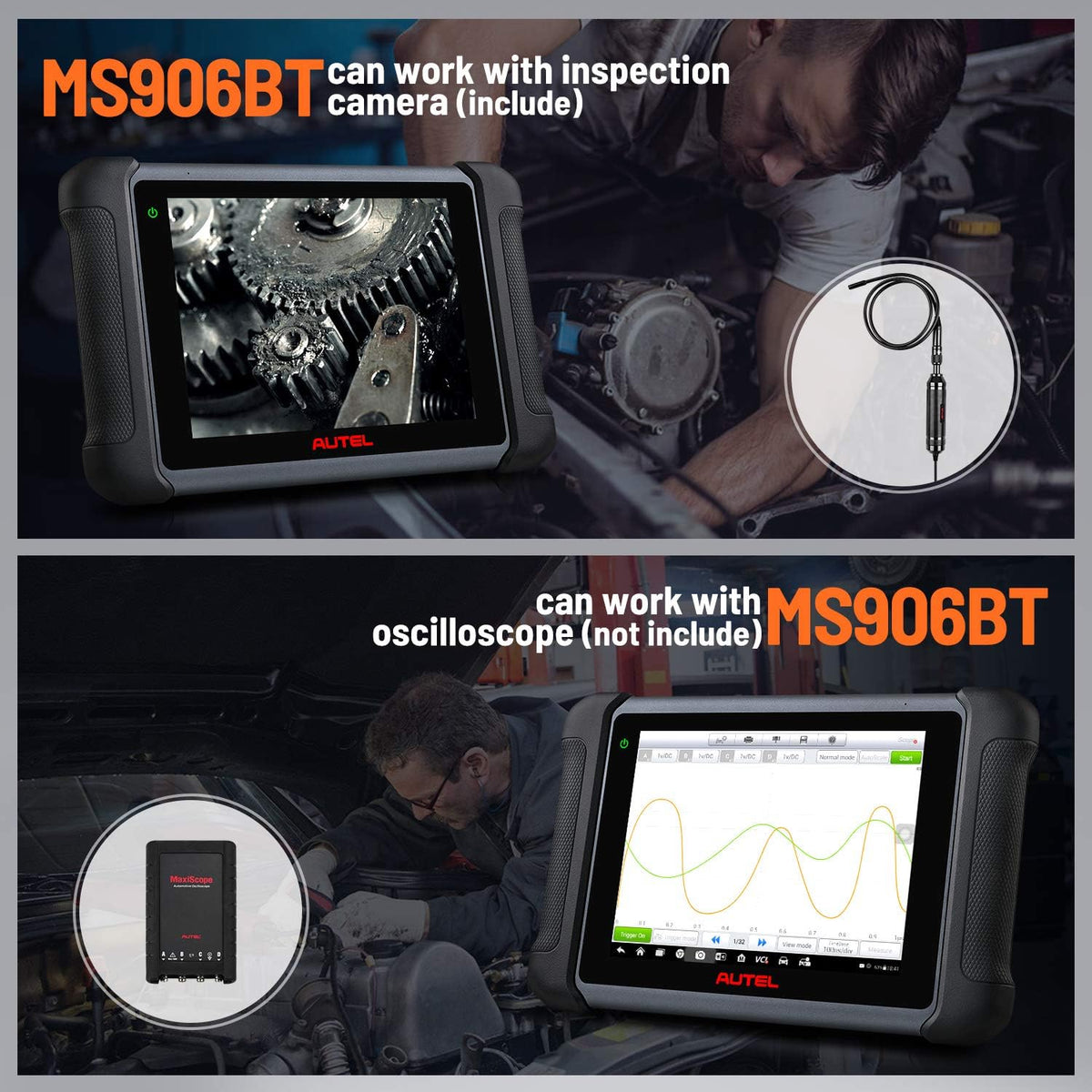 Autel MaxiSys MS906BT ECU Coding Bidirectional Control All System Diagnostics J33728