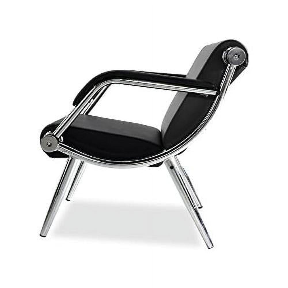 Black PU Leather Office Reception Chair P945