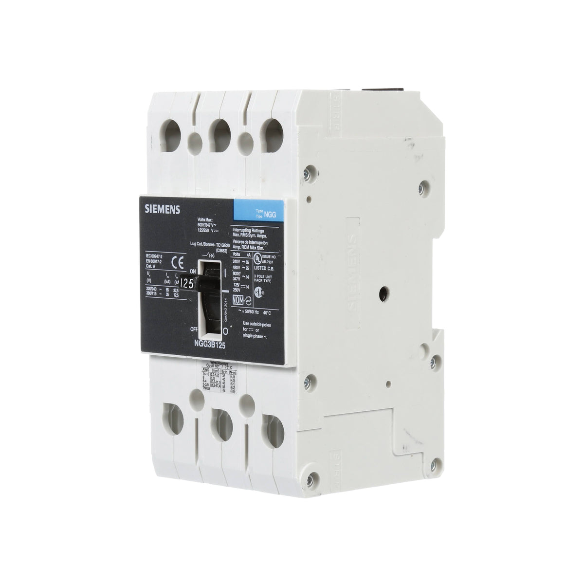 Molded Case Circuit Breakers D17643