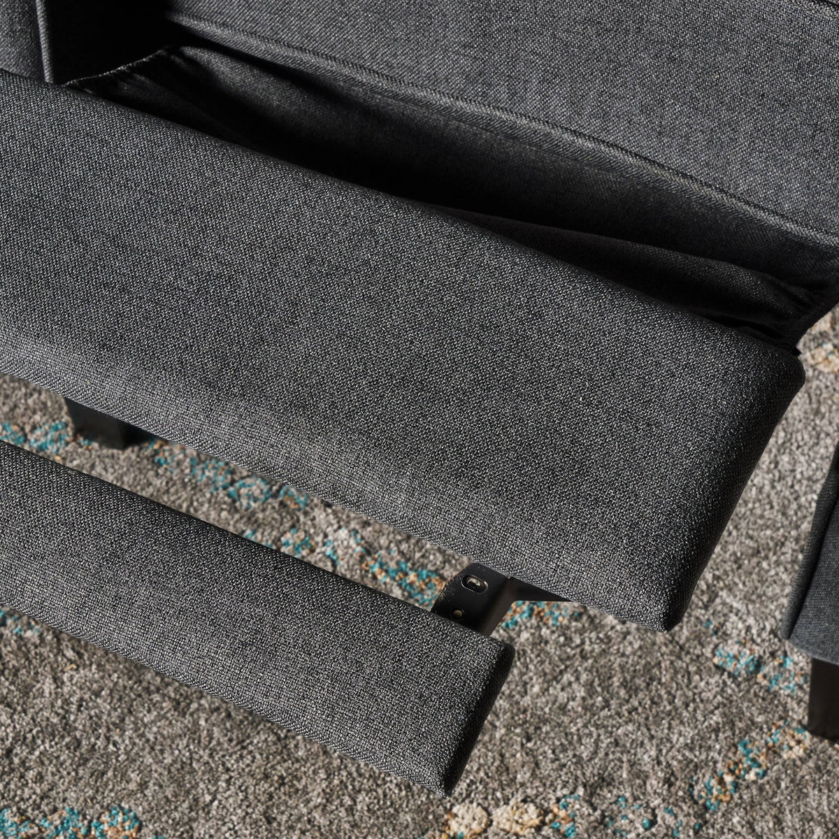 Charcoal Fabric Recliner Chair Q29038
