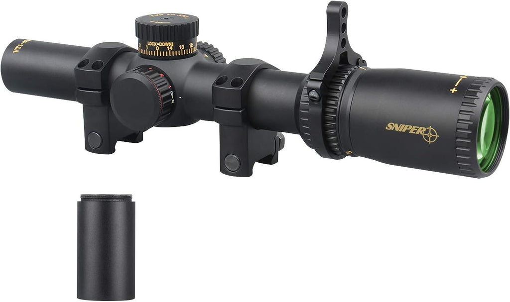 1-6X24 FFP Scope with Red/Green Illuminated Reticle and Scope Mount D630