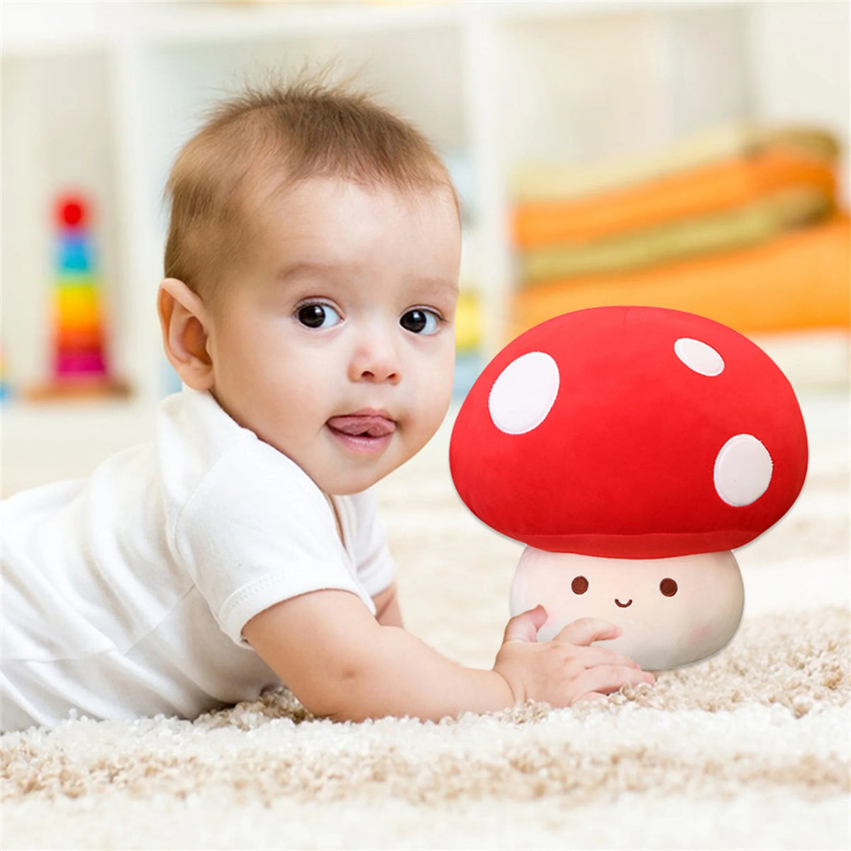Mushroom Shaped Plush Toy Stuffed Doll H129239